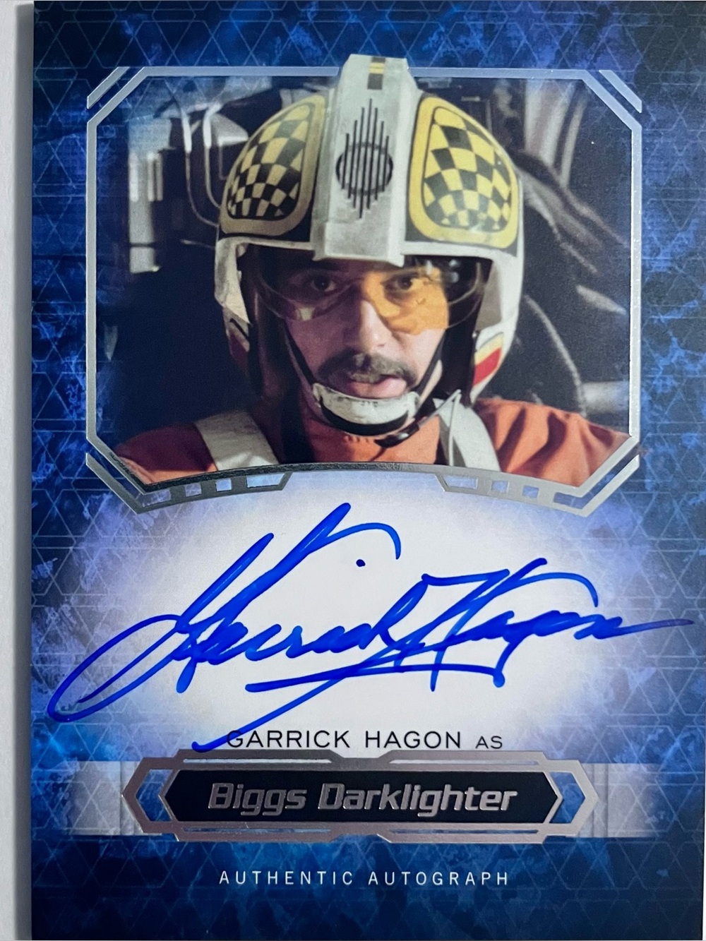 STAR WARS 2016 Masterwork SIGNED Card / GARRICK HAGON as Biggs Darklighter, RARE